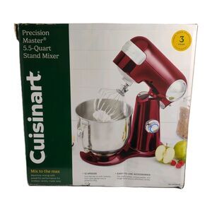 Cuisinart Precision Master 5.5 Quart Stand Mixer Pinot Noir Model SM-50PNNAS
